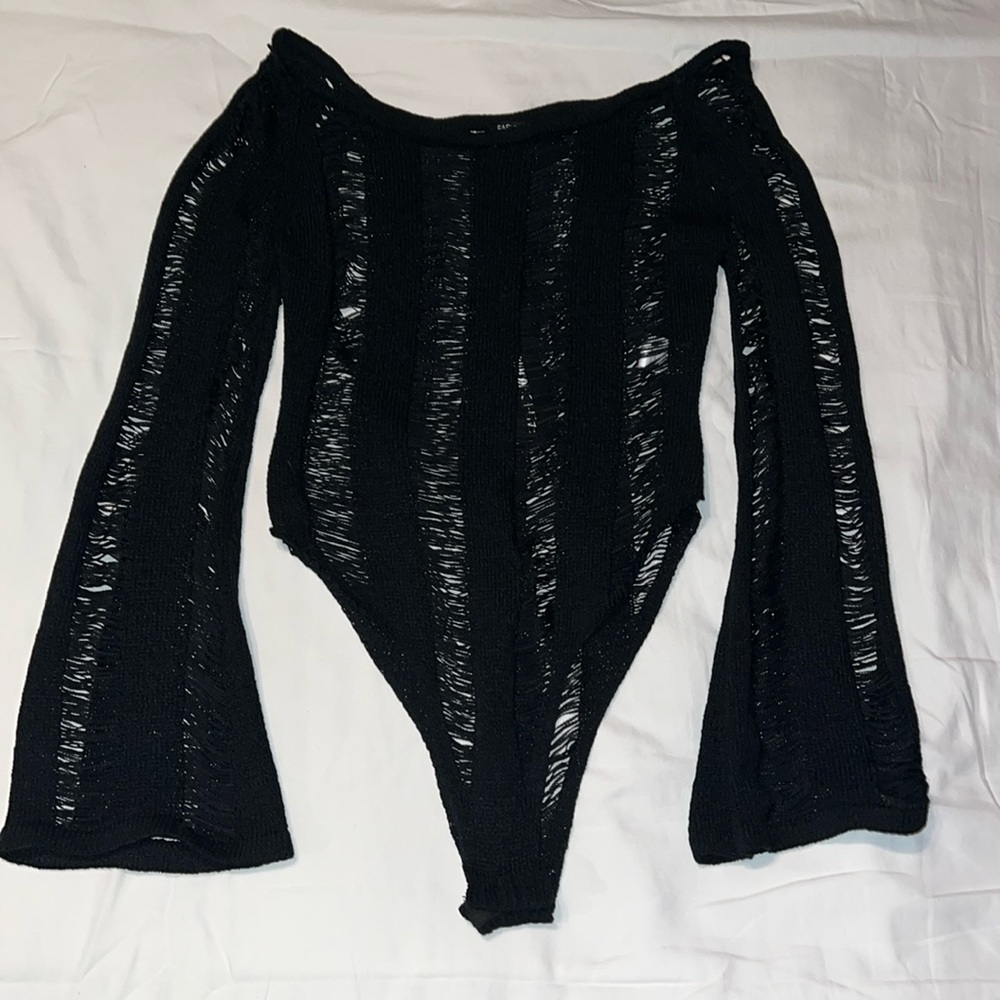 No Strings Attached Black Bodysuit New with Tags